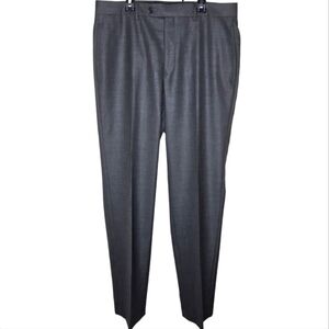 Lauren Ralph Lauren Men's Gray Heather Flat Front Dress Pants Size 33 Inseam 32